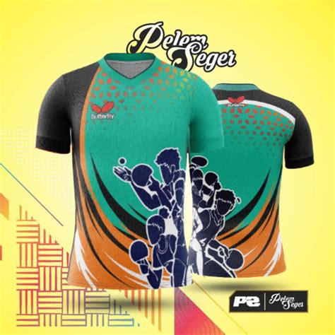 Jual Baju Kaos Jersey Olahraga Tenis Meja Pingpong Badminton