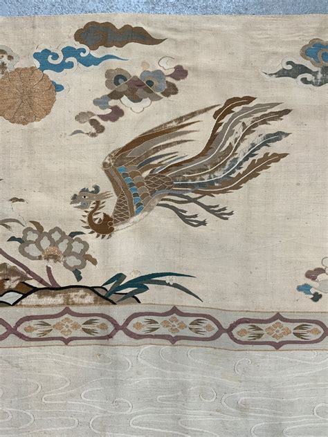 Japanese Edo Period Antique Kesi Silk Tapestry 205 X 136cm Clive Rogers