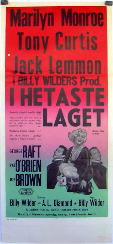 A QUALCUNO PIACE CALDO MOVIE POSTER SOME LIKE IT HOT MOVIE POSTER