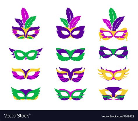 Mardi Gras Mask Royalty Free Vector Image Vectorstock