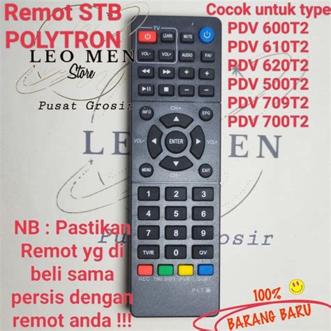 Jual Remote Set Top Box Dvb T Remot Stb Dvb T Untuk Stb Merk Polytron