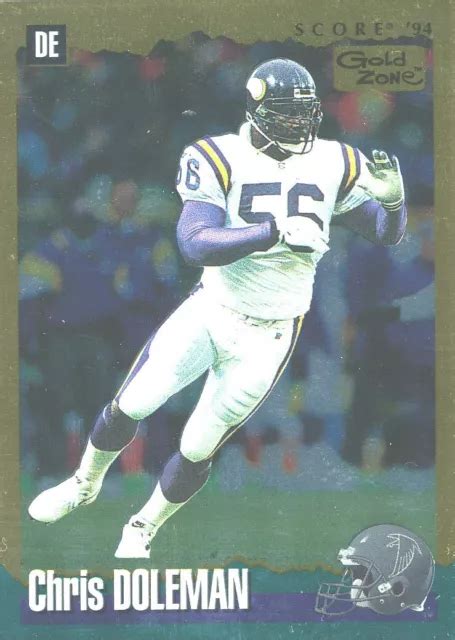 Insert Gold Zone Chris Doleman Vikings Pitt Panthers Hof Eur