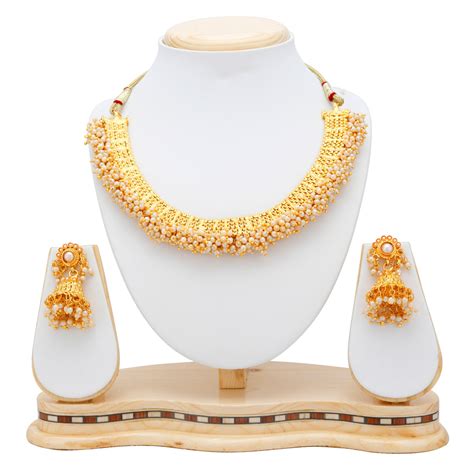 Sukkhi Astonish Gold Plated Choker Necklace set For Women - Sukkhi.com