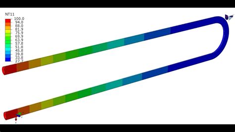 Abaqus 614transient Heat Transfer Analysis Conduction Mode Youtube