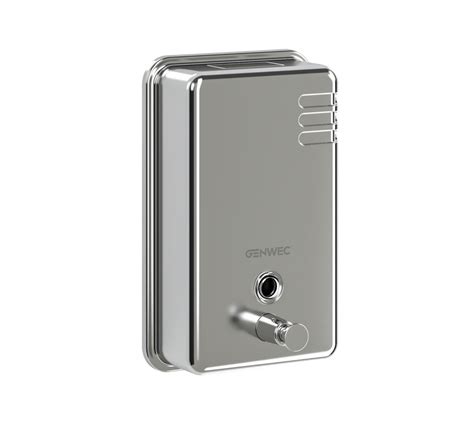 GENWEC VERTICAL SOAP DISPENSER 1100ML 304 STAINLESS STEEL POLISHED