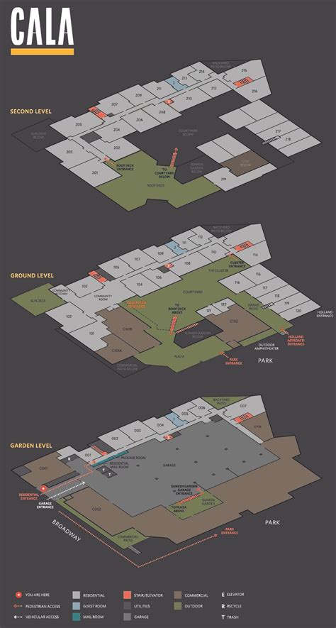 Guest Rooms Access Map — CALA