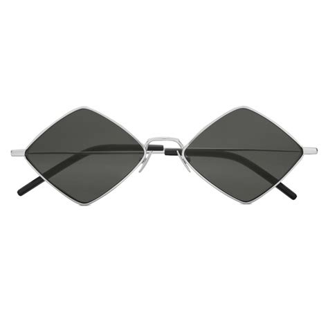 Yves Saint Laurent New Wave Sl 302 Diamond Sunglasses Silver Saint Laurent Eyewear Avvenice