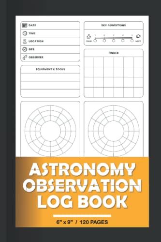 Astronomy Observation Log Book Simple Astronomy Journal For Adults By