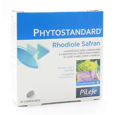 PiLeJe Phytostandard Rhodiole Safran 30 comprimés