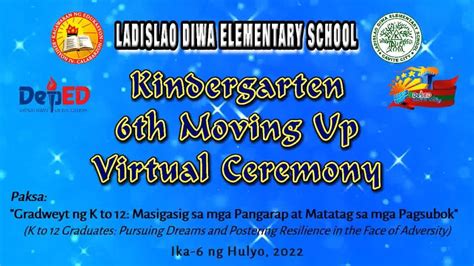 Ladislao Diwa Elementary School Th Moving Up Ceremony Youtube