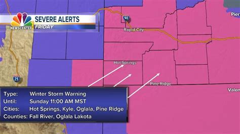 4 Pm Update Winter Storm Warnings Issued For Rapid City Black Hills