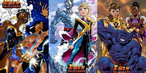 Disney Princesses and X-Men Mash-up: Marvel fan collides two worlds in ...