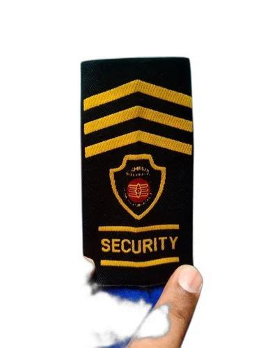 Cotton Yellow Security Uniform Badges, For Promotional Gift at Rs 4 ...