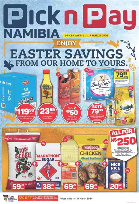 Pick N Pay Catalogues Specials Namibia Supermarkets Grocers