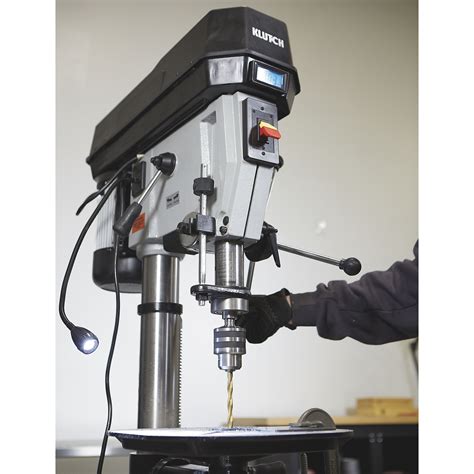 Klutch Floor Drill Press — Variable Speed With Digital Display 17in