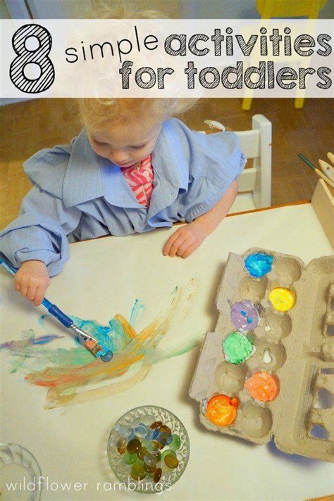 8 simple activities for toddlers - Wildflower Ramblings New