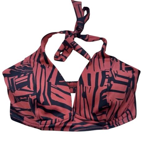 Athleta Swim Athleta Sculpted Sienna Halter Bikini Top Red Clay