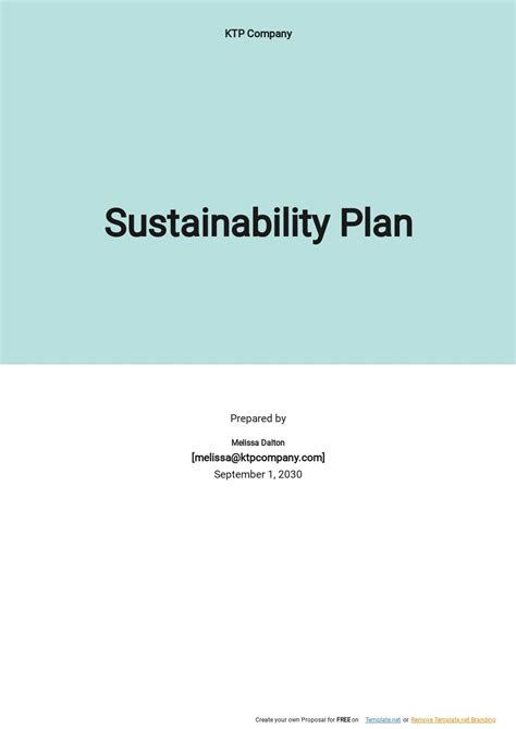 Nonprofit Sustainability Plan Template - Google Docs, Word, Apple Pages | Template.net