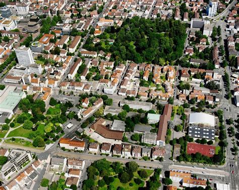 Heilbronn Von Oben Wohngebiet Mischbebauung Der Mehr Und