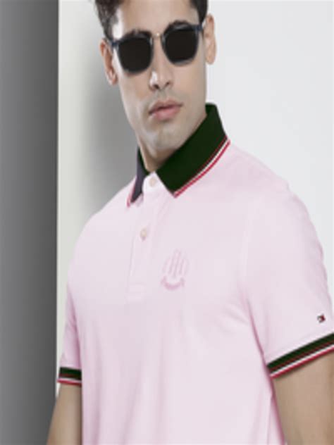 Buy Tommy Hilfiger Men Pink Solid T Shirt Tshirts For Men 18820210