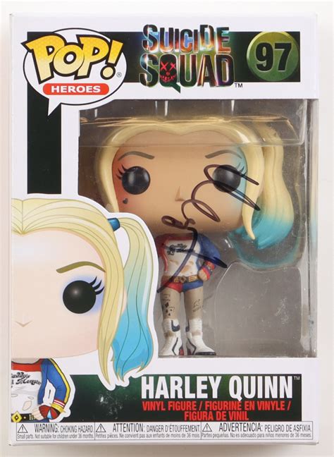 Margot Robbie Signed The Suicide Squad 97 Harley Quinn Funko Pop Vinyl Figure Autographcoa