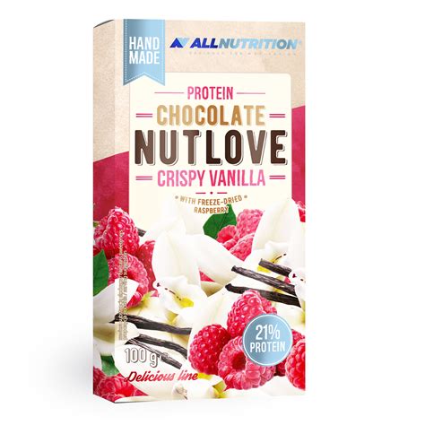 Protein Chocolate Nutlove Crispy Vanilla 100g ALLNUTRITION 2090 Ft