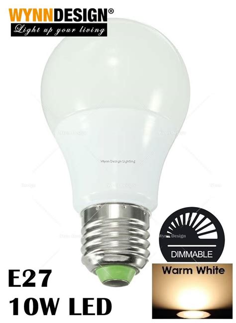 Wynn Design 10w E27 Dimmable Led Bulb E27 Holder Globe Bulb Dimmer