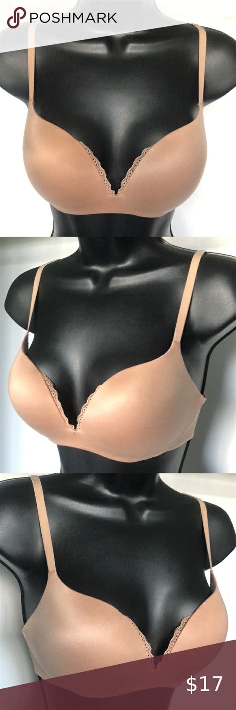 Victorias Secret Nude Plunge Push Up Bra Size D Push Up Bra