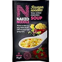 Naked Noodle Ramen Noodles Thai Chilli Chicken Soup G Amazon Co Uk Grocery