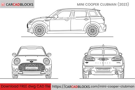 Mini Cooper Clubman Free Cad Blocks Dwg File Carcadblocks