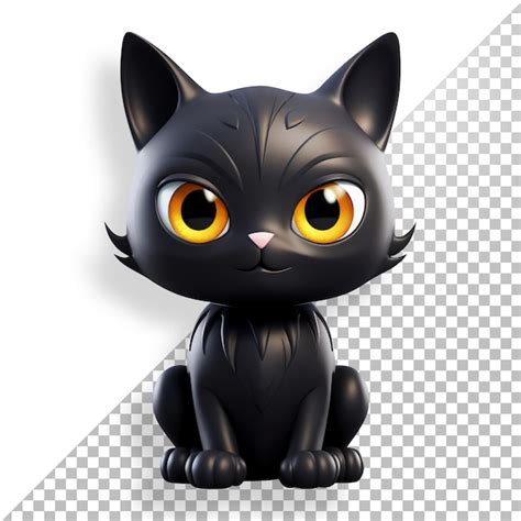 PSD Gato Preto Desenho Animado 2 000 modelos PSD grátis de alta