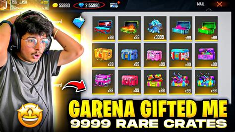 Free Fire Garena Ted Me New 999 Mystery Crates😍📦 Worth 15000