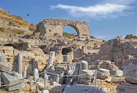 Ru Nas Da Cidade Antiga De Feso Na Turquia Durante O Dia Viajando No