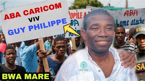 Se konfime Guy philippe frape tèt CARICOM ak OEA ansanm li deja