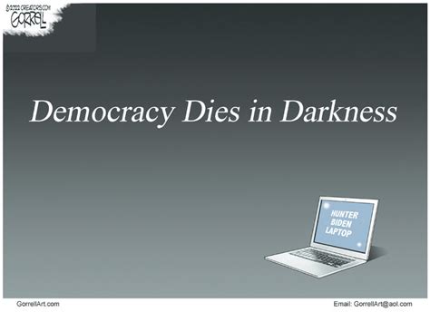 Democracy Dies In Darkness Rconservativecartoons