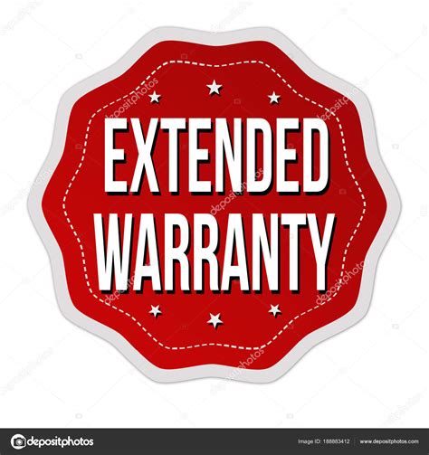 Extended Warranty Label Or Sticker Stock Vector Image By Roxanabalint