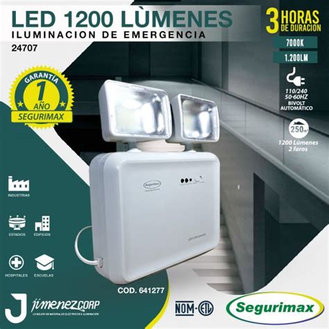 Segurimax L Mpara De Emergencia L Menes Led Jimenezcorp