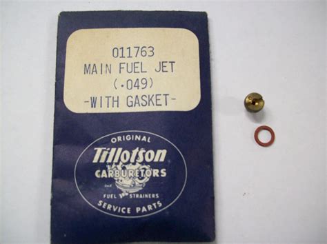 Tillotson Chrysler Force Carburetor Main Jet 011763 049 Outboard Boat Motor Ebay