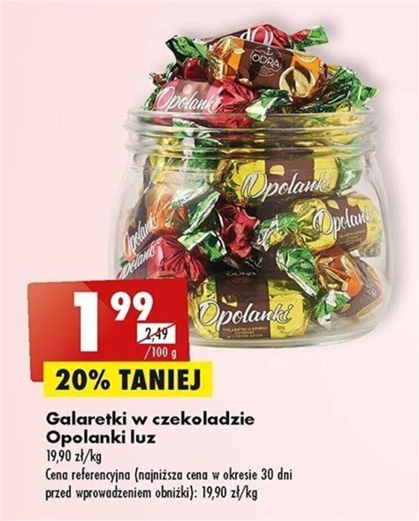 Promocja Opolanki Galaretka W Czekoladzie 100g W Biedronka