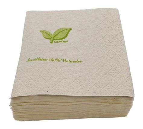 Servilletas Ecol Gicas Naturales Cocktail Eco X Cm Uds