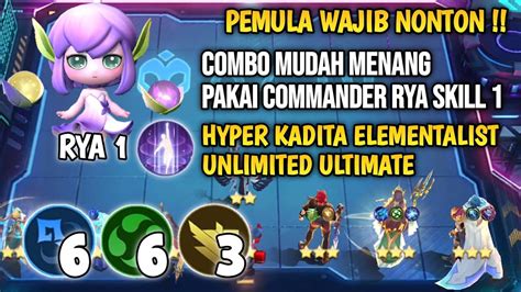 Combo Mudah Menang Pakai Commander Rya Skill Magic Chess Mobile