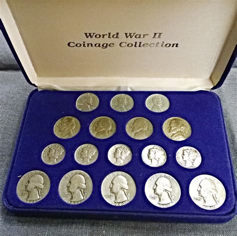 World War II Coinage Collection - 17 Coins - American Historic Society-8 Photos! - For Sale, Buy ...