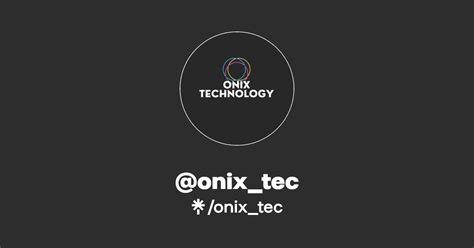 Onix Tec Instagram Facebook TikTok Linktree