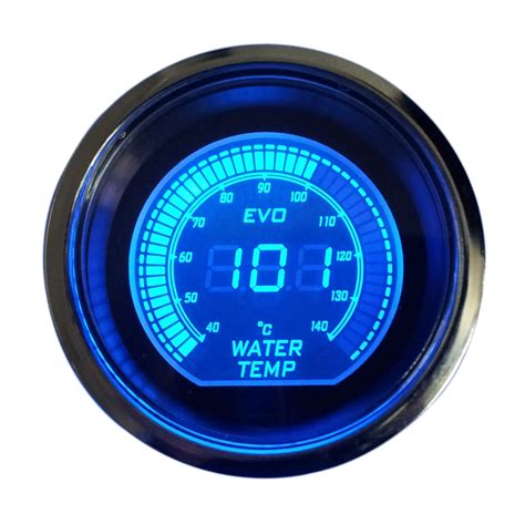 Mm Universal Water Temp Gauge With V Blue Red Led Light Lcd