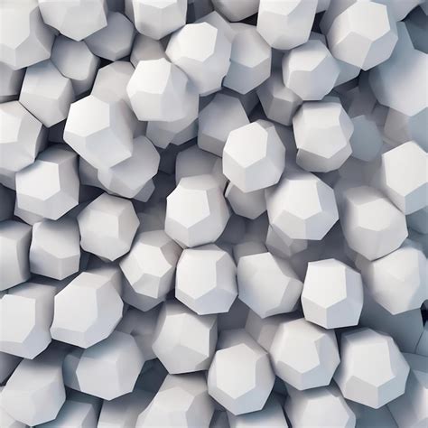 Premium Photo | Abstract hexagon wallpaper white background 3d illustration