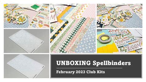 Unboxing Spellbinders February Club Kits