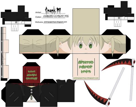 Weapon Form Maka Paper Toy Free Printable Papercraft Templates Porn