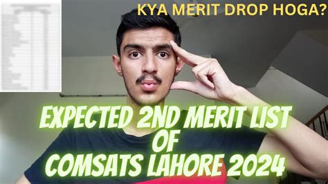 Expected Nd Merit List Of Comsats Lahore Life At Comsats