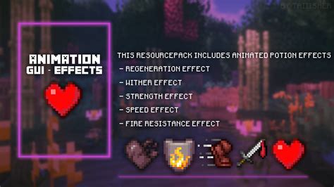 Animated effects Minecraft Texture Pack