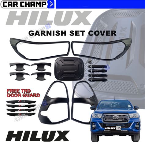 Toyota Hilux Conquest 2019 To 2020 4X2 E Garnish Combo Set Cover MATTE